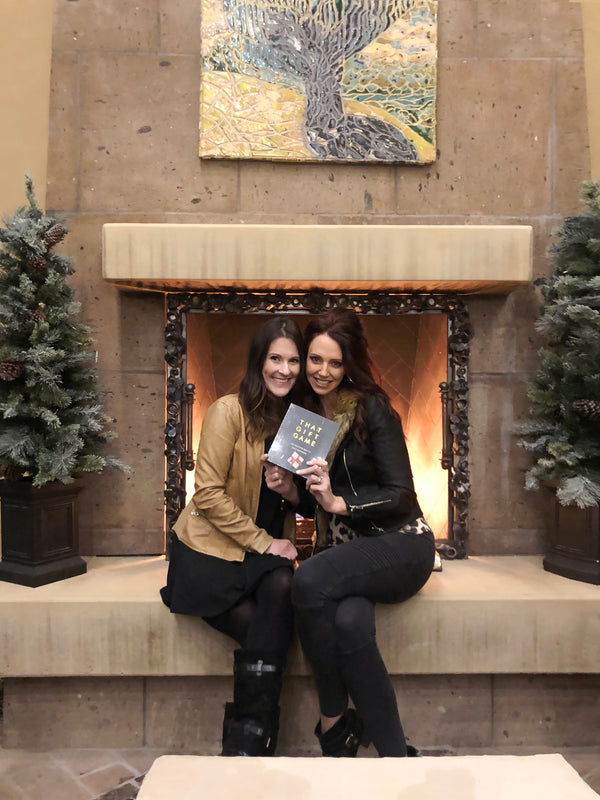 Women owned business owners, Amanda Wright and Brooke Wall, creators of That Gift Game, the Christmas Gift Exchange Game 