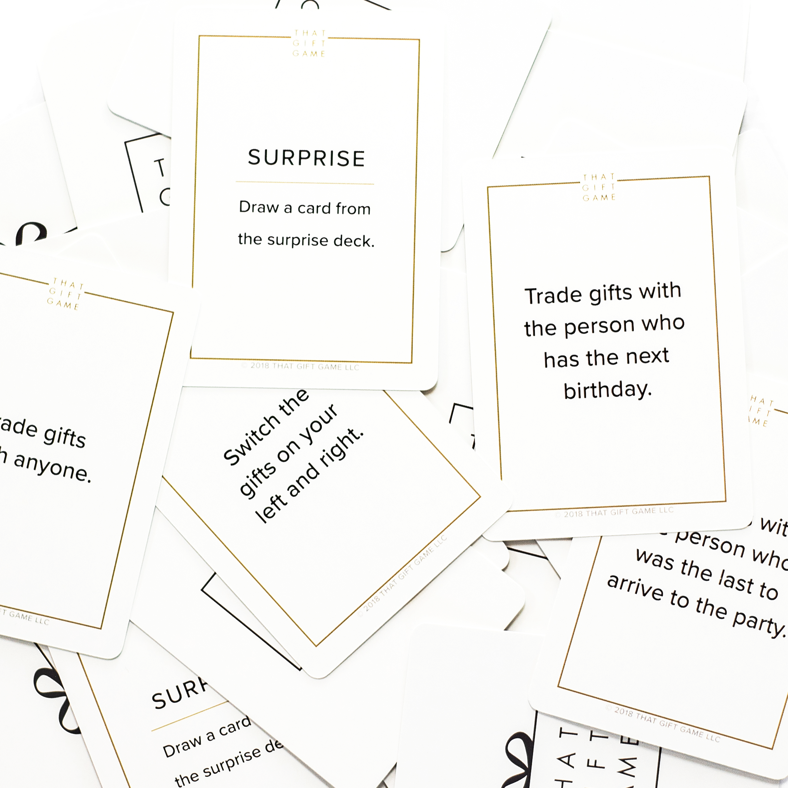 Gift exchange and white elephant rules can be confusing, but That Gift Game is the new holiday tradition for your gift exchange holiday party.